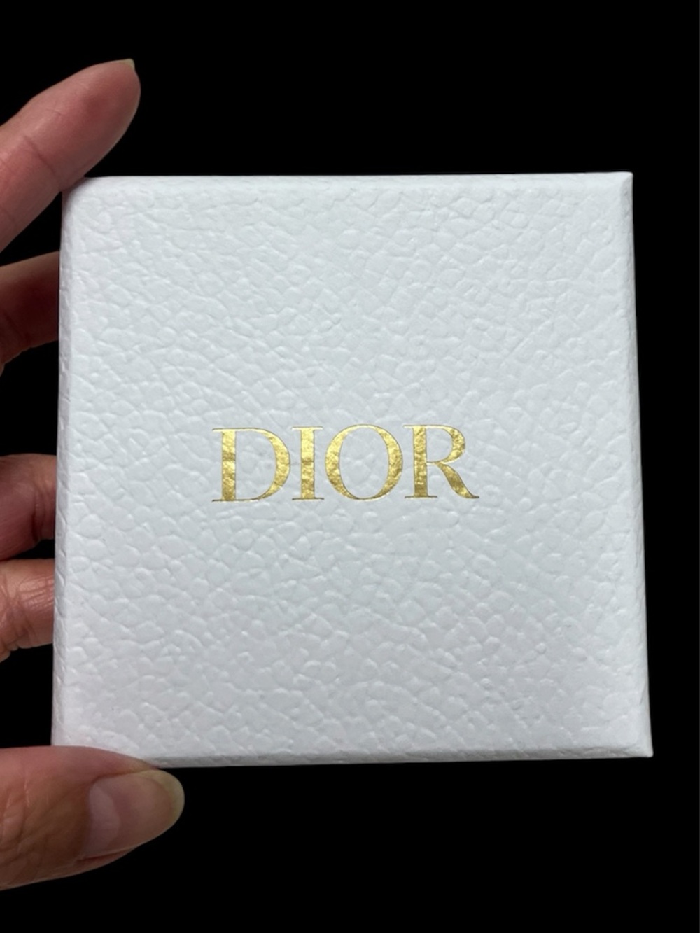 Authentic Dior White Box with Gold Accents